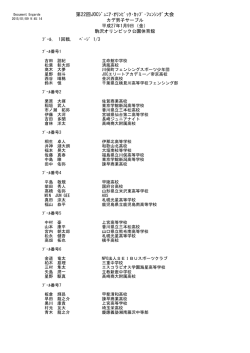 第22回JOCｼﾞｭﾆｱ・ｵﾘﾝﾋﾟｯｸ・ｶｯﾌﾟ・ﾌｪﾝｼﾝｸﾞ大会