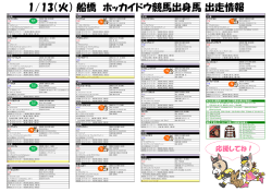 1月13日 - ホッカイドウ競馬