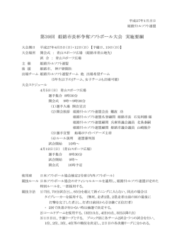 第39回 姫路市長杯争奪ソフトボール大会 実施要綱