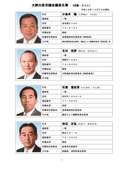 写真入議員名簿