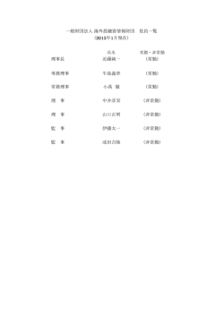 役員一覧（187KB）2015/01/01 update