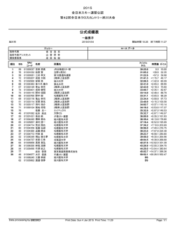一般男子 - 旭川スキー連盟