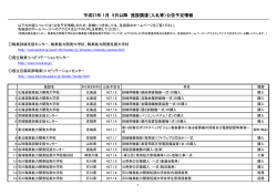 平成27年 1月 5日以降 施設調達（入札等）公告予定情報