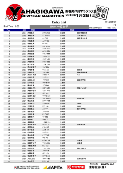 10km 一般女子 - WAKITA Soft