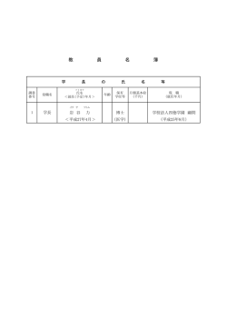 （6）教員名簿