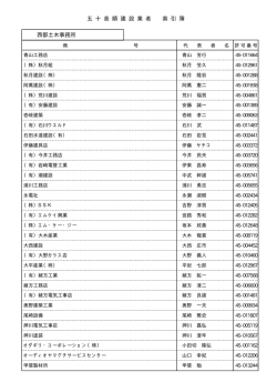 西都索引（PDF：11KB）
