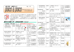 夏休み体験入学・説明会特集！Vol.2
