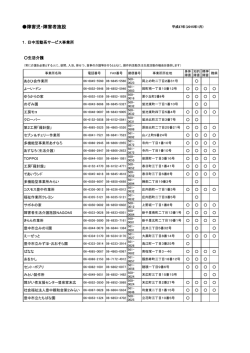 豊中市にある障害児・障害者施設（PDF：238KB）
