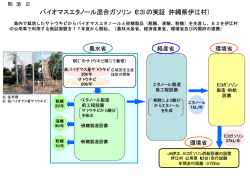 バイオマスエタノール混合ガソリン（E3）の実証（沖縄県伊江村）