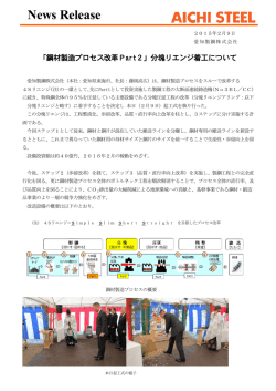 「鋼材製造プロセス改革Part2」分塊リエンジ着工について