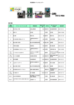 西濃圏域イベントカレンダー