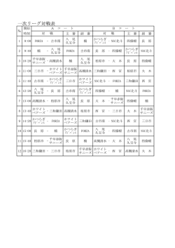 タイムスケジュール