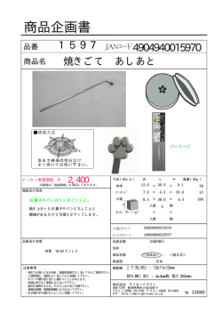 商品企画書（PDF）