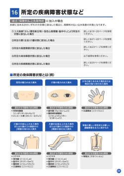 所定の疾病障害状態など
