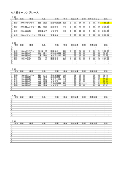 AA級チャレンジレース