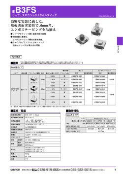 高密度実装に適した、 基板表面実装形で、6mm角、 エンボス