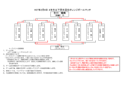 H27年2月8日 4年生以下男女混合オレンジボールマッチ