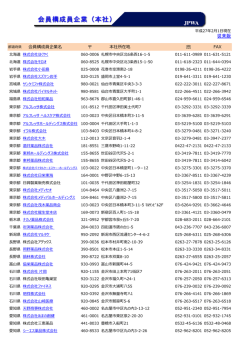 会員構成員企業