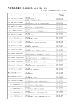 社会福祉協議会