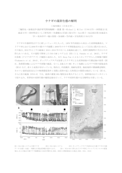 【NT14-09】 ウナギの産卵生態の解明