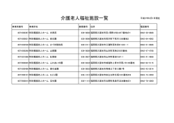 介護老人福祉施設（特別養護老人ホーム）