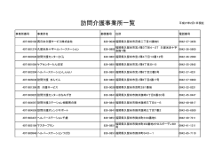 訪問介護（ホームヘルプ）