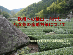福岡県筑後農林事務所八女普及指導センター 森山弘信