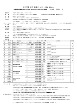 知事杯争奪 2015 第20回ダンススポーツ競技 山口大会
