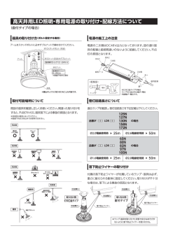 高天井用LED照明・専用電源の取り付け・配線方法について