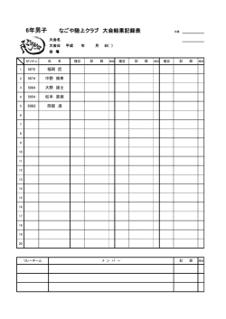 6年男子 - なごや陸上クラブ