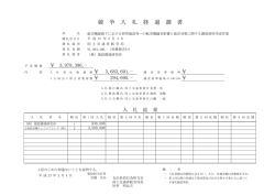 競 争 入 札 経 過 調 書