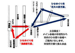 ひなめぐり号 「鴻巣駅方面」 ひなめぐり号 「花久の里方面」 土日限定