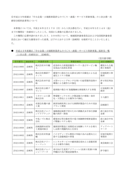 1次公募一次締切分 - 長崎県中小企業団体中央会