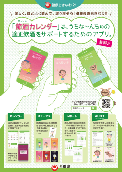 節酒カレンダー - 健康おきなわ21 アルコール