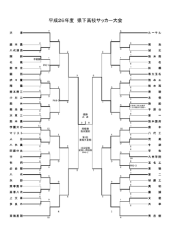 平成26年度 県下高校サッカー大会