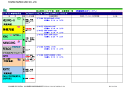 富山新港コンテナ船 最新動静