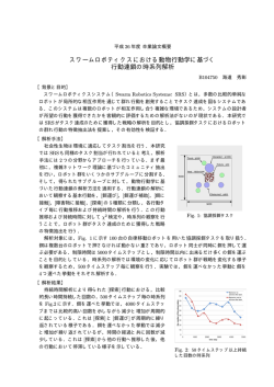 スワームロボティクスにおける動物行動学に基づく 行動連鎖の時系列解析