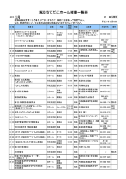 3月の催事一覧表（PDF形式）