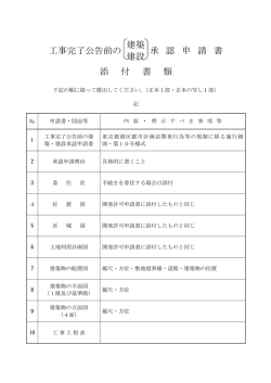 工事完了広告前の建築・建設承認申請書添付書類（PDF：166KB）