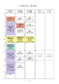 第2日目 プログラム