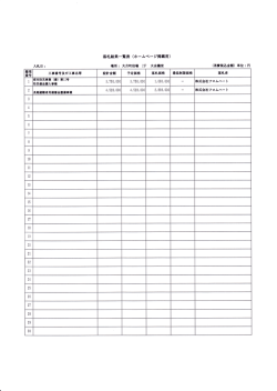 落札結果一覧表 (ホ ームページ掲載用 場所 :大月町役場 2F 大会議室