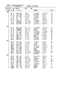スタートリスト