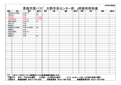 青森市営バス「 大野市民センター前 」停留所時刻表