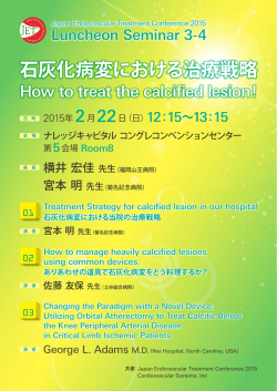 石灰化病変における治療戦略 石灰化病変における治療戦略