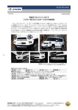 New ハスラー用フロントスポーツカウル新発売