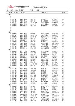 スタートリスト