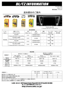 追加適合のご案内