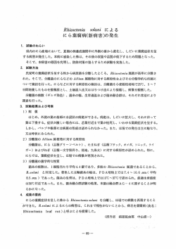 Rhizoctonia Solani によるにら葉腐病（新病害）の発生