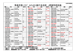 青森市営バス「 みちのく銀行本店前 」停留所時刻表