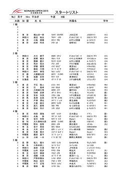 スタートリスト